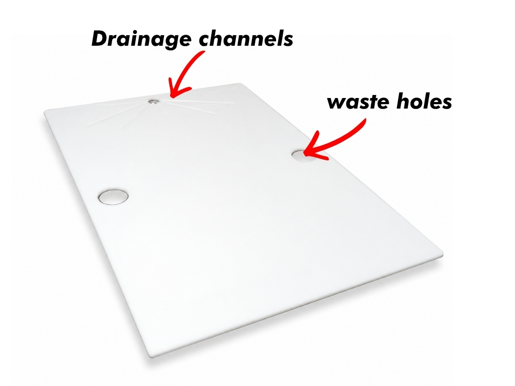 DS CUTTING BOARD WHITE 1300X900X12MM PE500