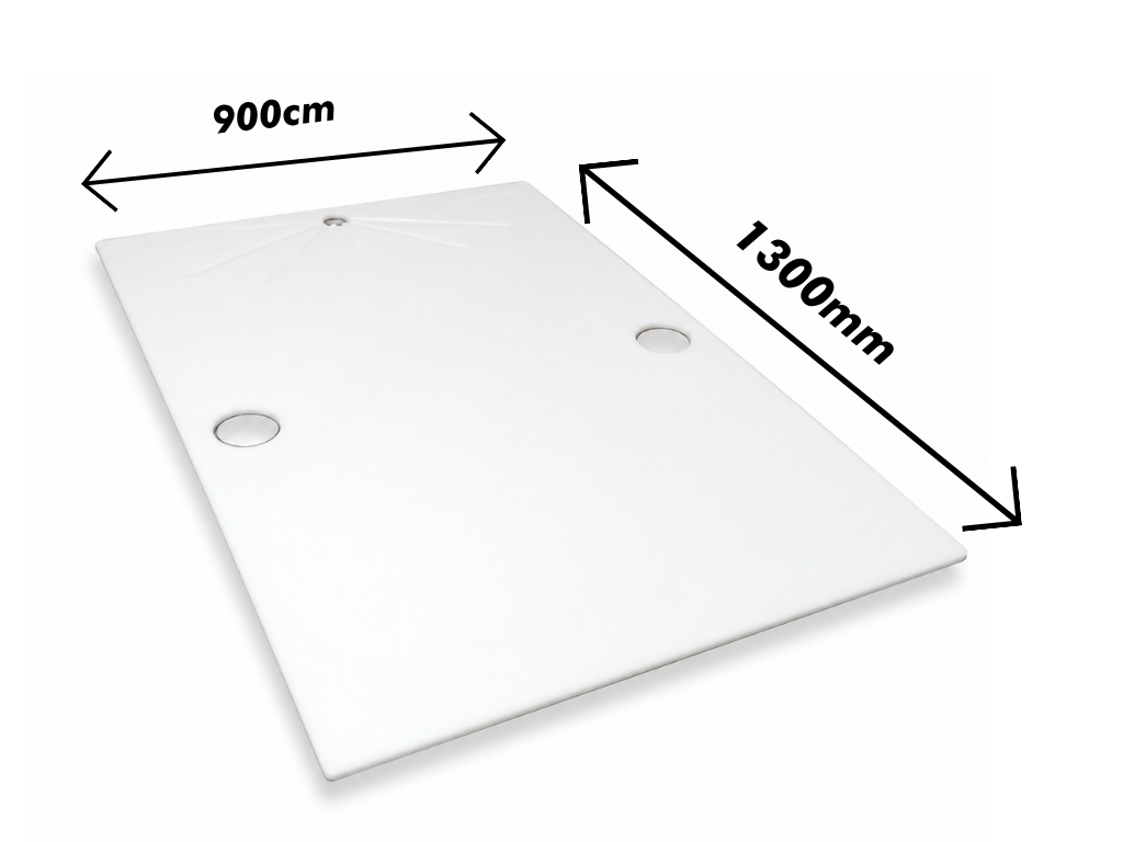 DS CUTTING BOARD WHITE 1300X900X12MM PE500